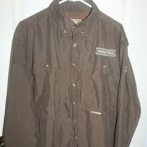 Drake Waterfowl Systems MOULTRIE Long Sleeve Shirt button down Size Medium EUC